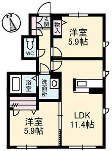 シャーメゾン南町　Ｂ棟 B103号室