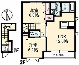 アトリエール東津田 0202号-2