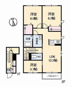 シャーメゾングレイトフル　Ⅱ B0202号室