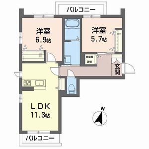 ベレオあけぼの 301号室