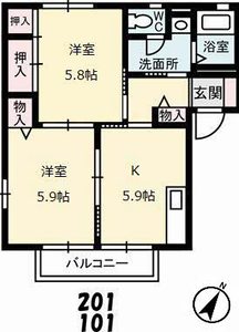 ディアスパルティール　Ｃ棟 A0201号-16