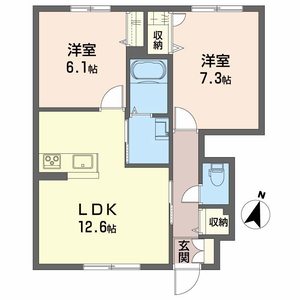 シャーメゾン　グラシャス　Ｂ棟 B0102号-2