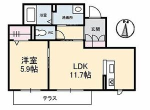 プリティーウーマン　Ｂ棟 B0103号-3