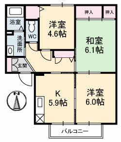 コーポ中的場　Ⅲ棟 0207号-16