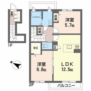 シャーメゾン阿南　二番館 202号室