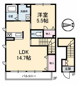 セント ルラーシュ B棟 B0201号-3