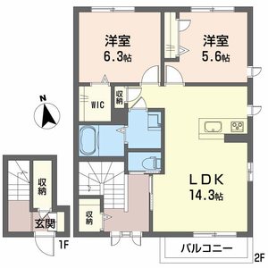 ジャルダン　デュ　パピヨン A0202号室