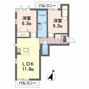 ベレオ庄町 203号室