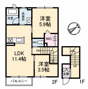 カサクレシアⅥ A0204号室
