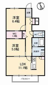 シャーメゾン愛花夢 103号室