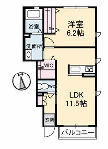シャーメゾン稗田西 A0102号室