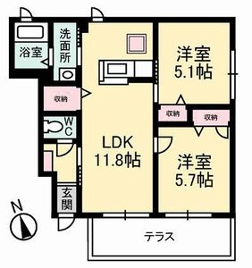 デュナミス　Ａ棟 A0101号-2