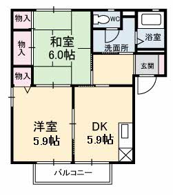 パークハイツ　Ｂ棟 B102号-2