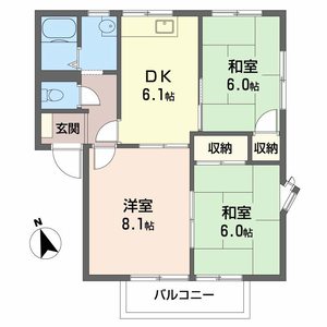 マナハイツ B棟 B102号-2