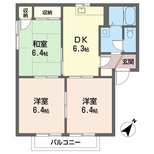 フレグランス真木 B棟 B0203号-3