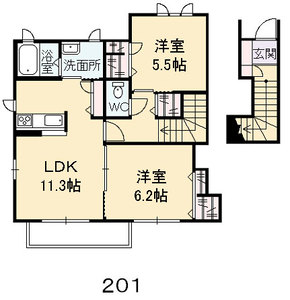 フレシール　Ｂ棟 B0201号室