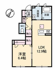 シャーメゾンガーデンズ多度津　Ｂ棟 B103号室