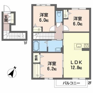 リバーサイド広古新開　Ａ棟 A0203号室