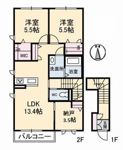 テラスコート船穂　Ｃ棟 C0206号室
