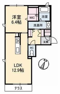 シャーメゾンタウン西阿知駅前　Ａ棟 A0103号-16