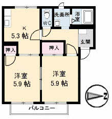 フレグランスＡ・Ｓ　Ｃ棟 201号室