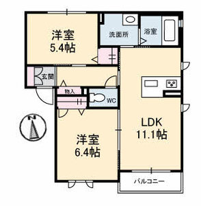 シャーメゾン善通寺町　Ｂ棟 B202号室