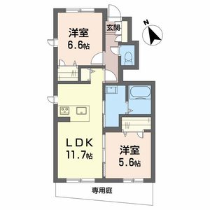 Ｆｌｏｒａ（フローラ）Ｂ棟 B0103号室