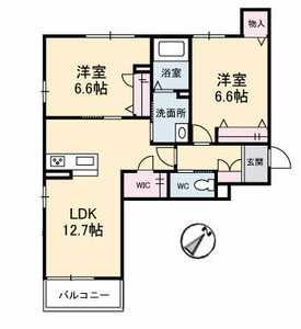 シャーメゾン宇多津　Ｃ棟 105号室