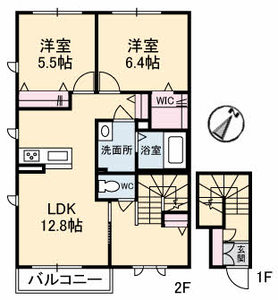 グリュック　Ｂ棟 B0206号-3