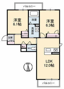 シャーメゾン多肥下町 201号室