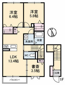 シャーメゾン仏生山　Ａ棟 A202号-2