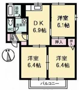 アンシャンテ　Ｂ棟 B0101号-14