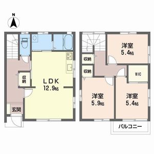 野田一丁目高市借家　Ｂ棟