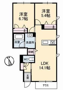 リズ老松 B棟 B0106号-14