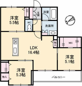 ファンコート堀越　弐番館 A0302号室