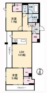 クロノス A0201号室