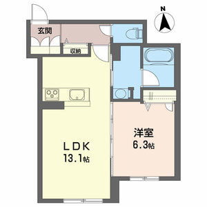 シャーメゾン旭ＷＥＳＴ 103号-2