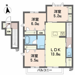 シャーメゾン　ルボワ　Ｂ棟 B201号室