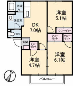 グレースフジ　Ｃ棟 C102号-16