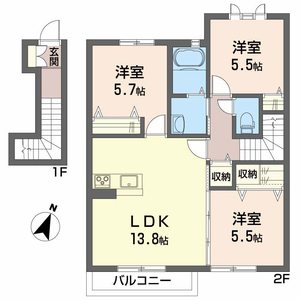 シャーメゾン・まゆ　Ｄ棟 D202号室