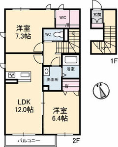 メゾン・プレジール津森Ⅱ 203号室