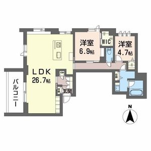 ヴィステリオ　プレミアA0206号室_間取り画像