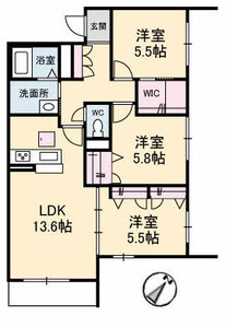 シャーメゾン宇多津　Ｂ棟 B101号室