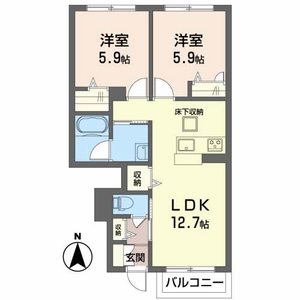 シャーメゾン瀬戸内 105号室