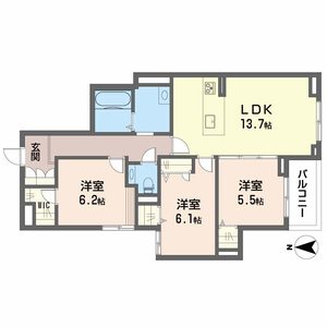 シャーメゾンステージ古川西　Ｂ棟 B0205号-16