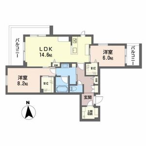 クロムノワール A0201号室