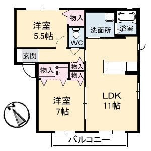 ＣＨＯＷ　ＨＯＵＳＥ A0102号室