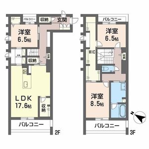 ベレオ西新町203号室_間取り画像