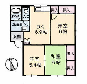 コーポ宮内　Ｂ棟 A0102号室