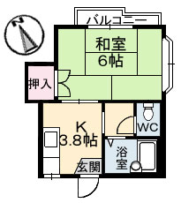 二幸コーポ A0207号室
